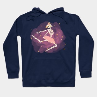 Amidst stars, grace dances, beauty in every step Hoodie